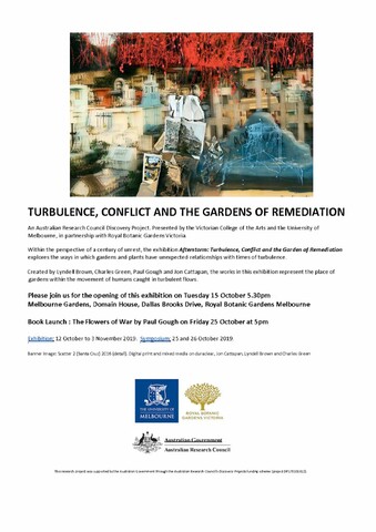 Turbulence, Conflict and the Garden of Remediation, Charles Green, Lyndell Brown, Paul Gough and Jon Cattapan